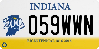 IN license plate 059WWN
