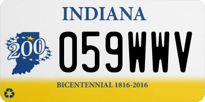 IN license plate 059WWV