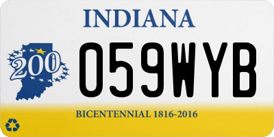 IN license plate 059WYB