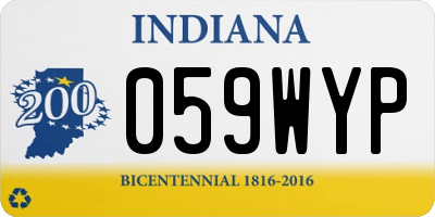 IN license plate 059WYP