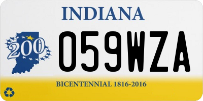 IN license plate 059WZA