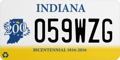 IN license plate 059WZG