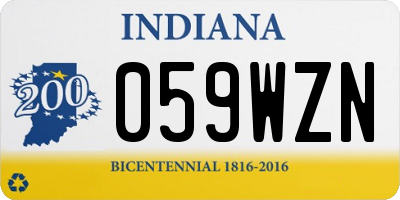 IN license plate 059WZN