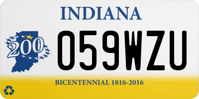 IN license plate 059WZU