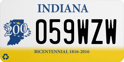 IN license plate 059WZW