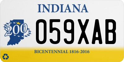 IN license plate 059XAB