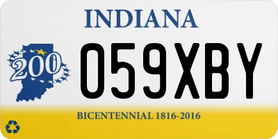 IN license plate 059XBY