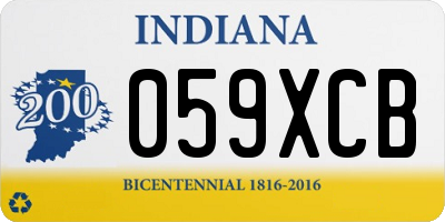 IN license plate 059XCB