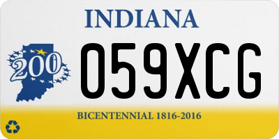 IN license plate 059XCG