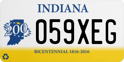 IN license plate 059XEG
