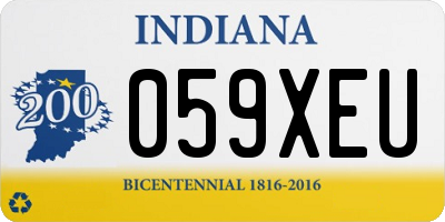 IN license plate 059XEU