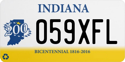 IN license plate 059XFL