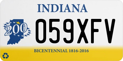IN license plate 059XFV