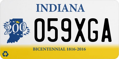 IN license plate 059XGA