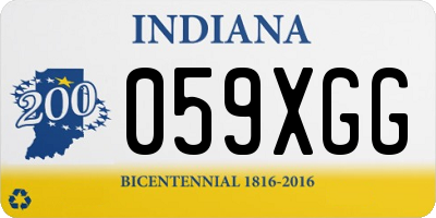 IN license plate 059XGG