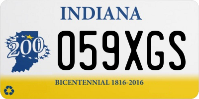 IN license plate 059XGS