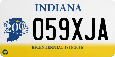 IN license plate 059XJA