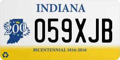 IN license plate 059XJB