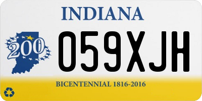 IN license plate 059XJH