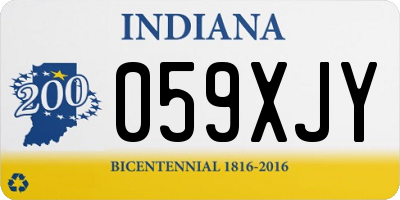 IN license plate 059XJY