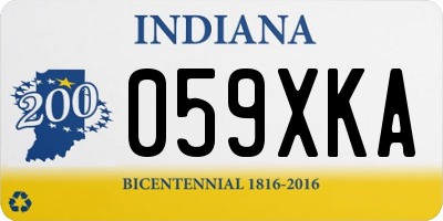 IN license plate 059XKA