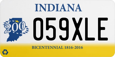 IN license plate 059XLE