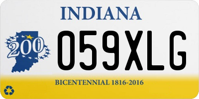 IN license plate 059XLG