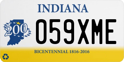 IN license plate 059XME