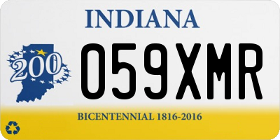 IN license plate 059XMR