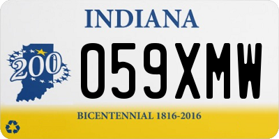 IN license plate 059XMW