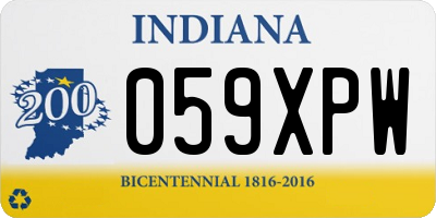 IN license plate 059XPW