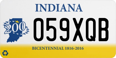 IN license plate 059XQB