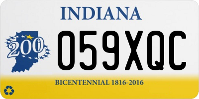 IN license plate 059XQC