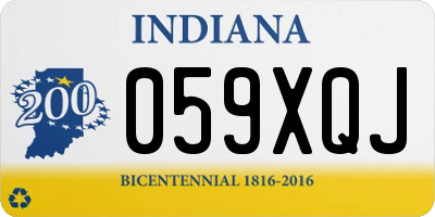IN license plate 059XQJ