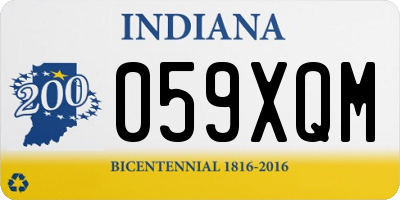 IN license plate 059XQM