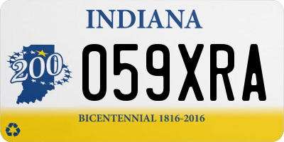 IN license plate 059XRA