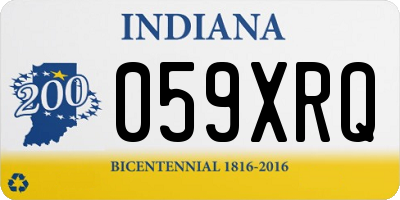 IN license plate 059XRQ