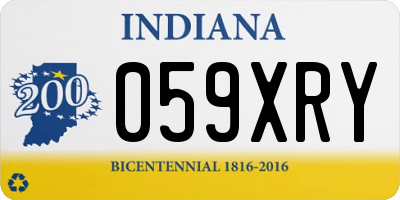 IN license plate 059XRY