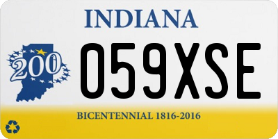 IN license plate 059XSE