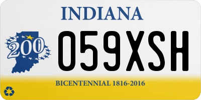 IN license plate 059XSH