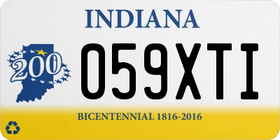 IN license plate 059XTI