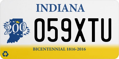IN license plate 059XTU