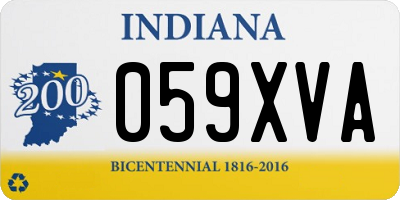 IN license plate 059XVA