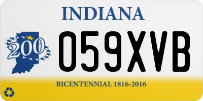 IN license plate 059XVB