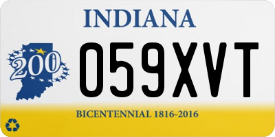 IN license plate 059XVT