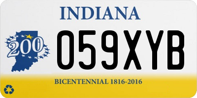 IN license plate 059XYB