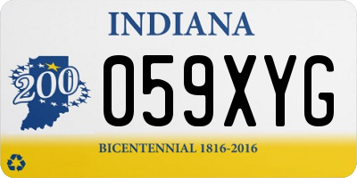 IN license plate 059XYG