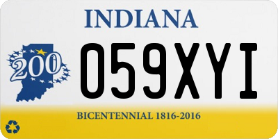 IN license plate 059XYI