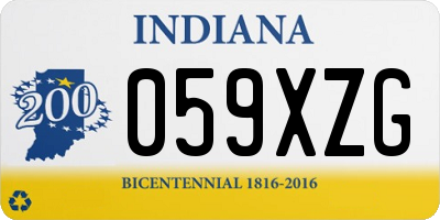 IN license plate 059XZG