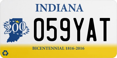 IN license plate 059YAT